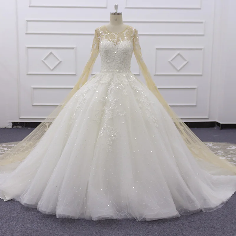 extra long wedding dresses