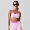 Reggiseno con scollo all'americana Blossom rosa e ciliegia