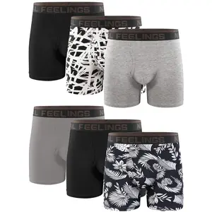Manufacture Customized High Elasticity Cotton Mens Underwear Briefs Comfortable Breathable Men's Boxers Briefs
