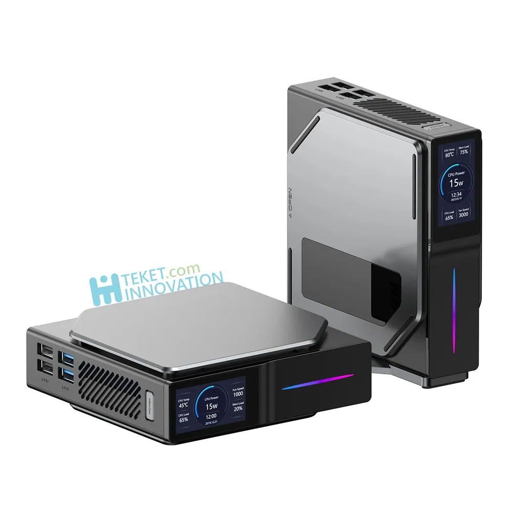 Mini PC with LCD Screen - Intel 12th Gen Alder Lake