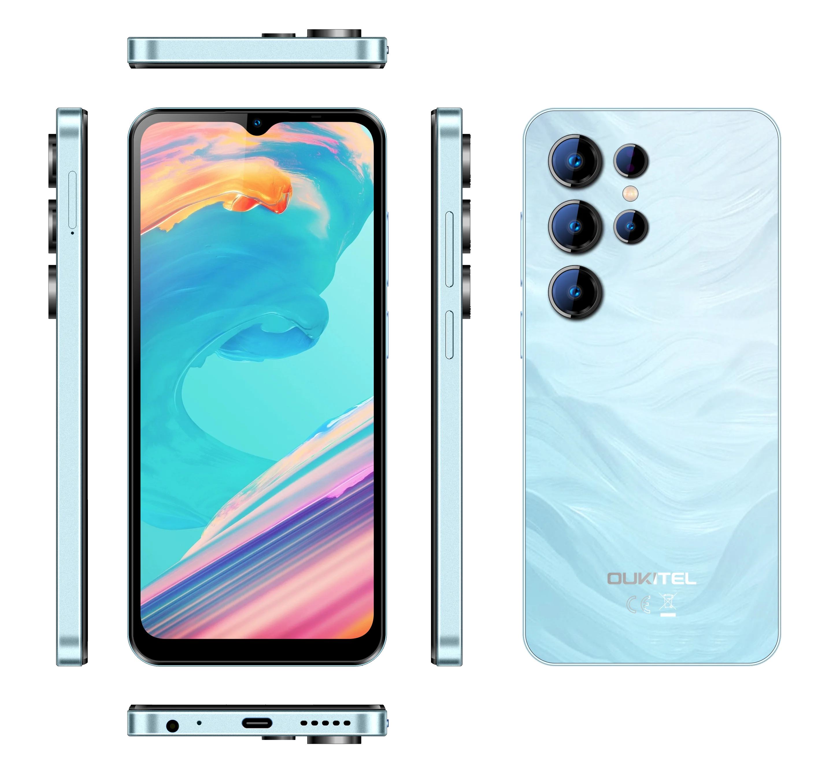 Oukitel C2 5G Android Smartphone - 6.6 Inch, 60hz IPS Screen