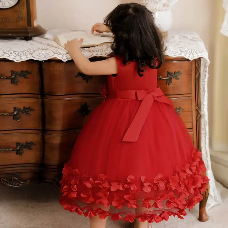 Princess Frock Fashion Kids Party Wear Princess Gown Flower Girl Frock Design ...