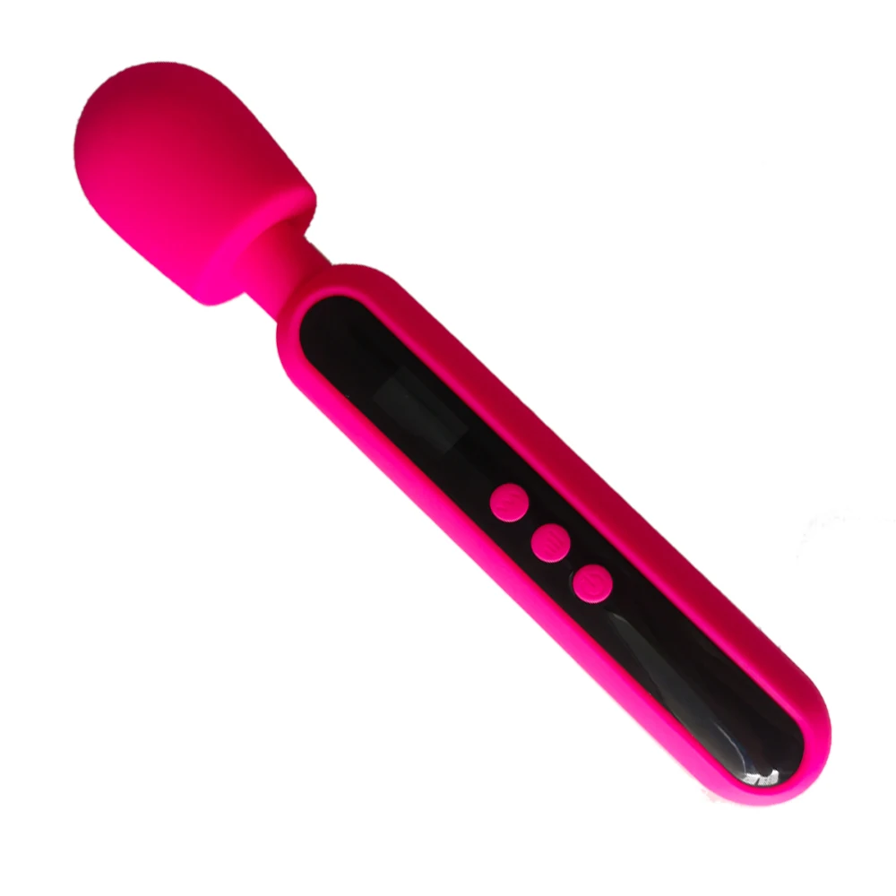 silicone super power sex toy body massager lcd screen massager vibration  cordless vibrator wand massager with digital display| Alibaba.com