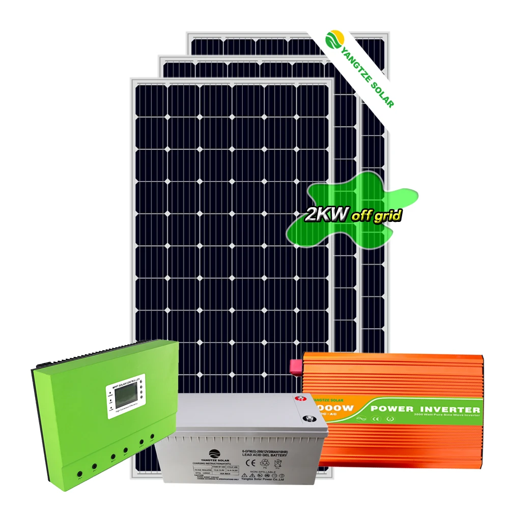 Yangtze 2kw off grid potable solar powered industrial refrigeration systems power