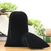 Sac en velours noir avec cordon de serrage