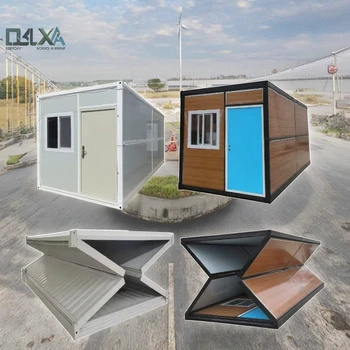 China Factory 3-in-1 Folding Container House Easy-to-Assemble Prefab Mobile Home for Office or Hotel Use Steel Material