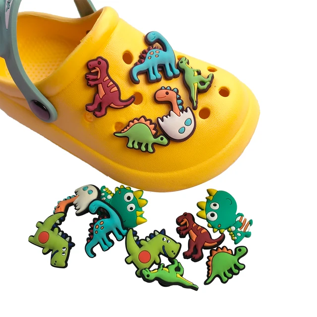 Cute cartoon dinosaur shoe flower for boys and girls Shoe decoration buckle accessories Clog accessories