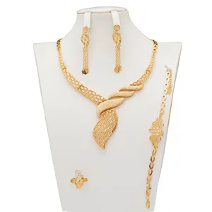 Exquisite Jewelry Dongli Dubai Jewelry Set  for Women Trendy Dangle Earrings Fine Jewelry
