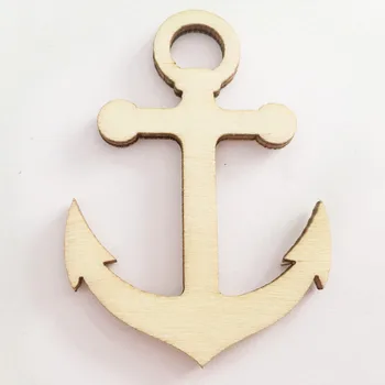 Laser Cut Wooden Crafts Anchors Unfinished Wood Anchor Cutout Decor ...