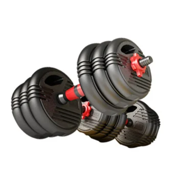 Home gym round 50 kg cast iron barbell buy 20 kg dumbbells adjustable neoprene dumbbell set