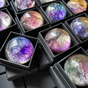 Soothing Hydrating & Niacinamide Honey Lavender Gemstone Handmade Soap Calming Blemish Reducing Skin Brightening