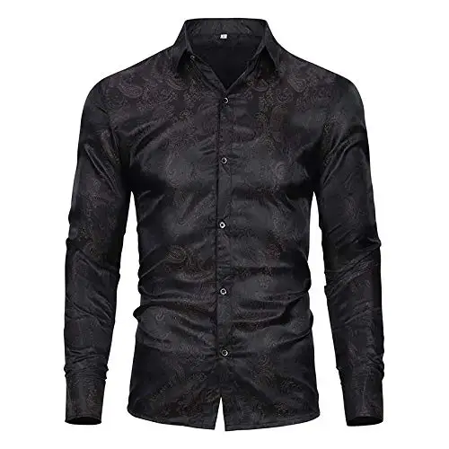 mens short sleeve dress shirts black Hisdern Men's Business Casual Shirt with Splicing XL perfect for any wardrobe. semi-sheer Color:DUSTYROSE sneakers and maxi dress
