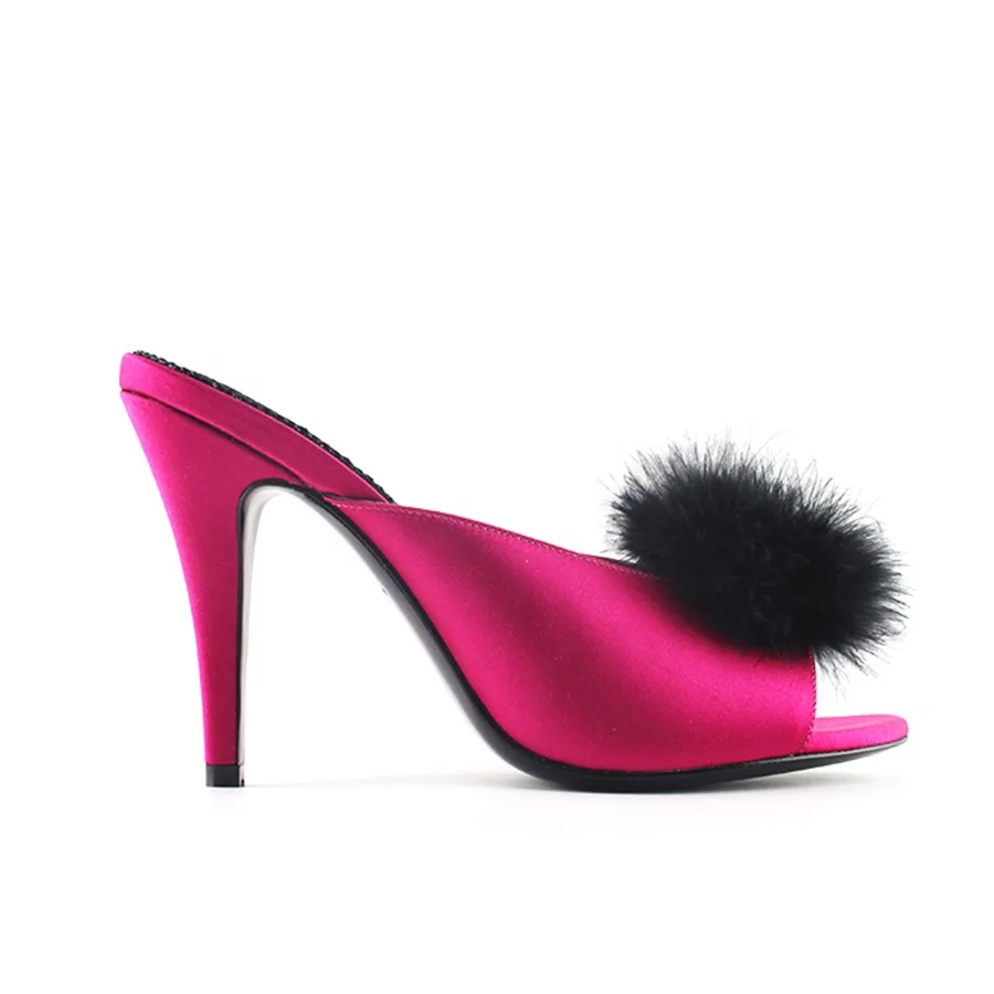 pom pom high heels