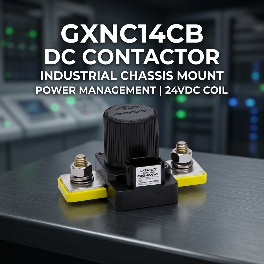 สวิตช์ตัดโหลดแรงดันสูง GXNC14CB สำหรับ Sensata-Gigavac 350A, 24VDC, สูงสุด 800VDC, แบบปกติปิด (NC) สำหรับระบบอินเวอร์เตอร์
