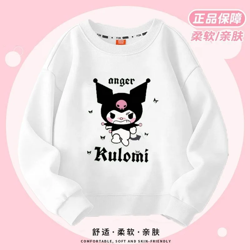 New Sanrio Anime Kuromi Children Hoodie Cute Girl New Spring Autumn ...