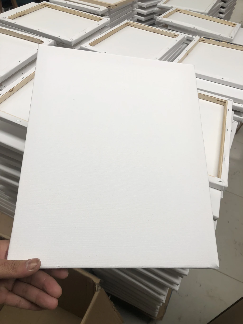 
Hot selling art round shape white cotton canvas panel pad 