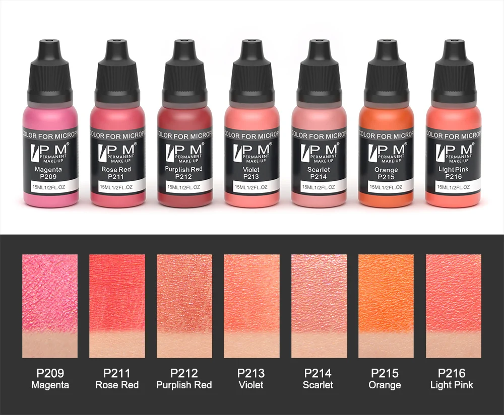 Органический пигмент PM Перманентный макияж 72 цвета подводка для глаз бровей губ волос кожи головы микропигментация PMU тату-чернила