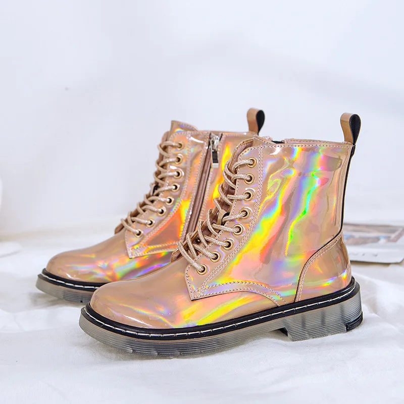 
 Женские ботинки на платформе 2021, зимние кожаные ботинки, женская обувь, Ботильоны на каблуке  