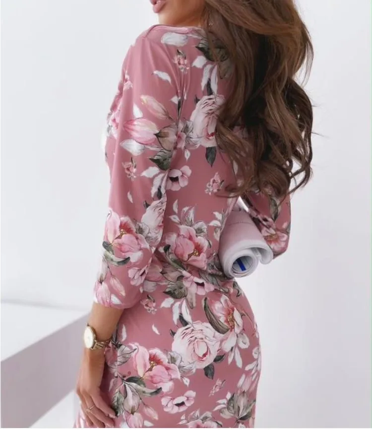Summer Plus Size Magicmk Women Casual Dress Party Office Street Wear Print Floral Dresses