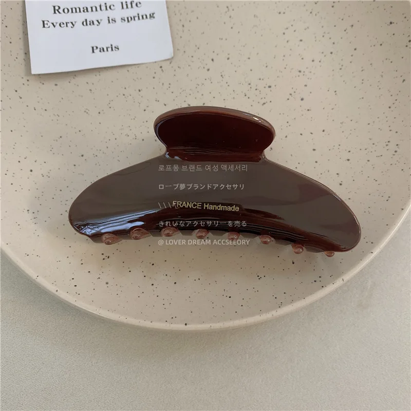 10,5 см, новинка, стиль «леопард», с принтом в виде мрамора ацетат заколка для волос «Гладиатор» с ремешками захватить акула зажим для волос аксессуары для волос заколки для волос