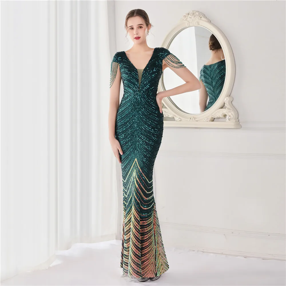 strapless open back dress Two-Piece Lace Long Formal Prom Dress Black / 0 main image 0