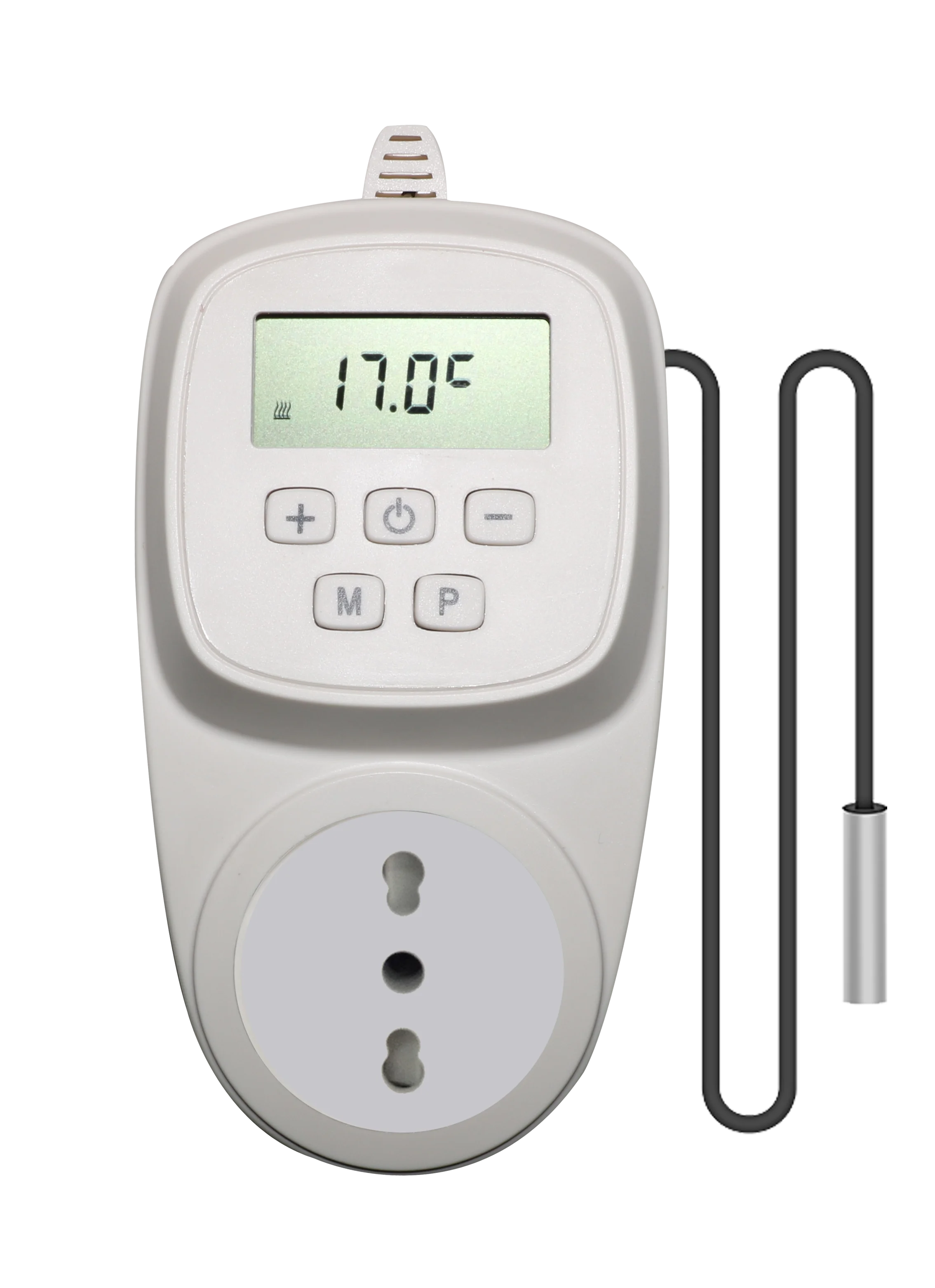 WIFI Programmable Thermostat Socket Plug with External Sensor for Smart Home Heating Control