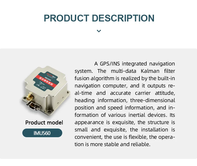 Imu560 Inertial Navigation System Imu Vg Ahrs Ins With Gps Module