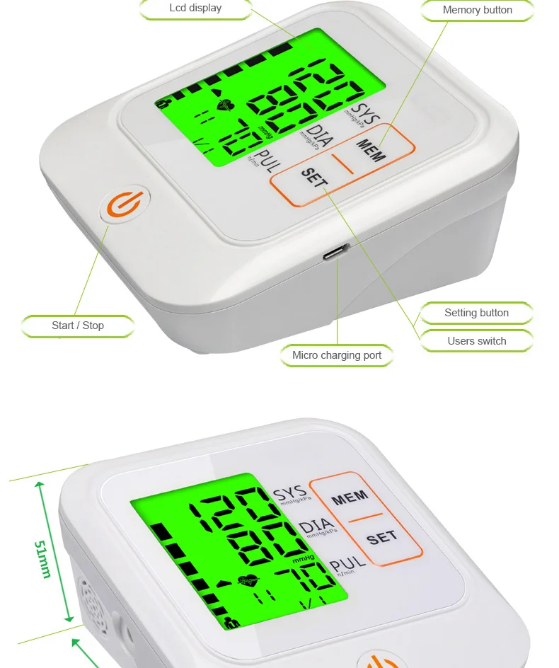 bp Set Blood Pressure Monitor New Design Manufacturing Testing bp Machines Electronic Digital Stand Sphygmomanometer