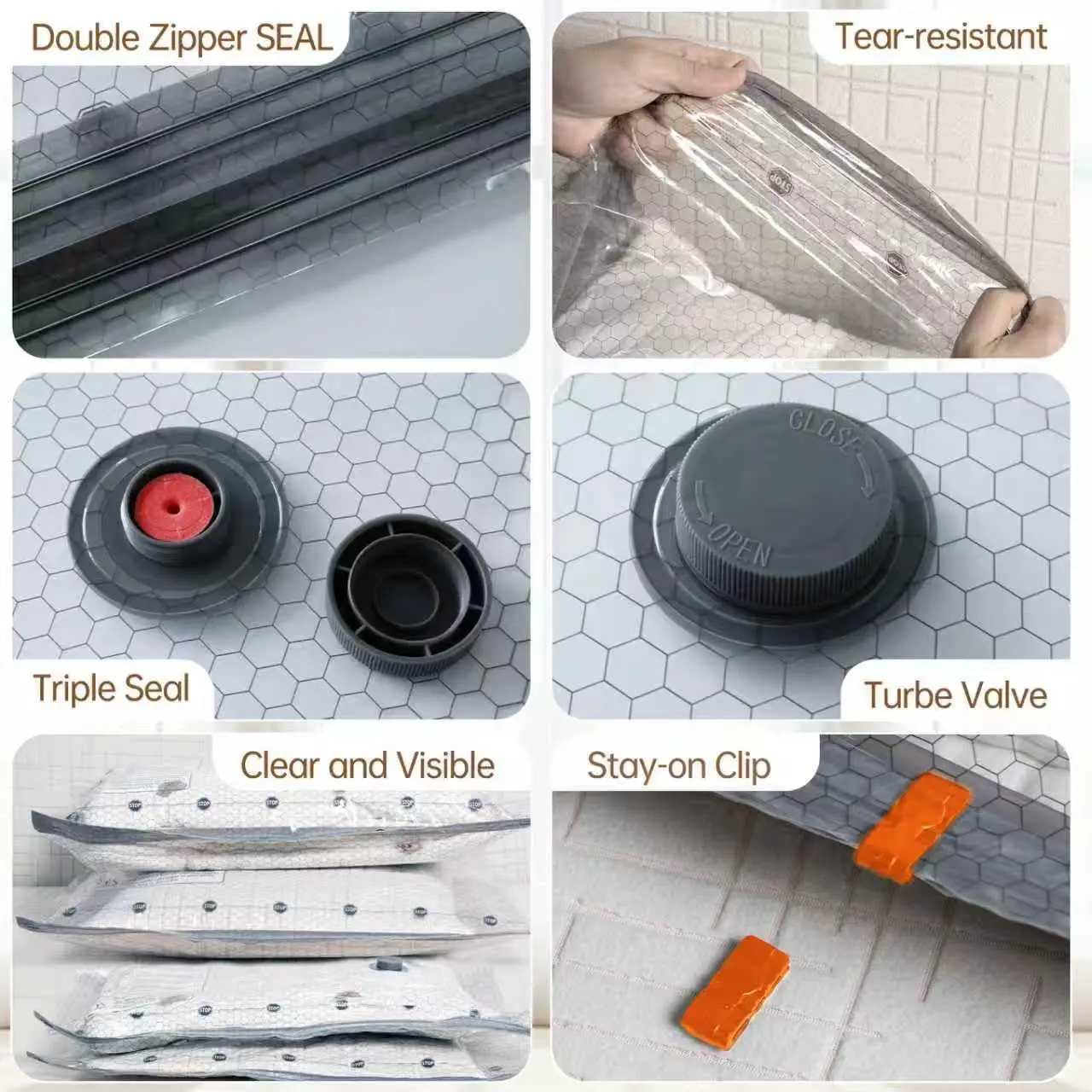 High-Performance Travel Compression Bag Waterproof and Anti-Damp Vacuum Storage to Protect Stored Items From Moisture