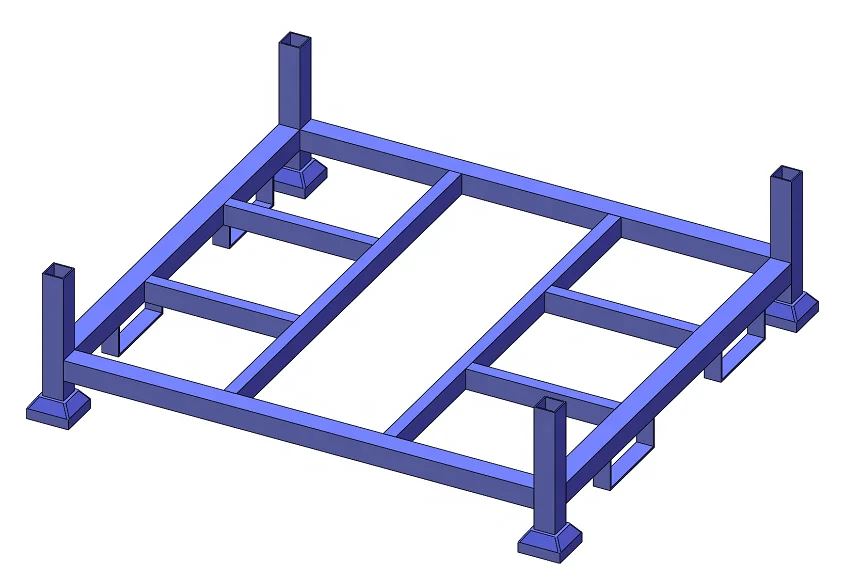 Portable Stack Rack Solidworks Design Jiutong Portable Stacking Racks - Durable & Versatile