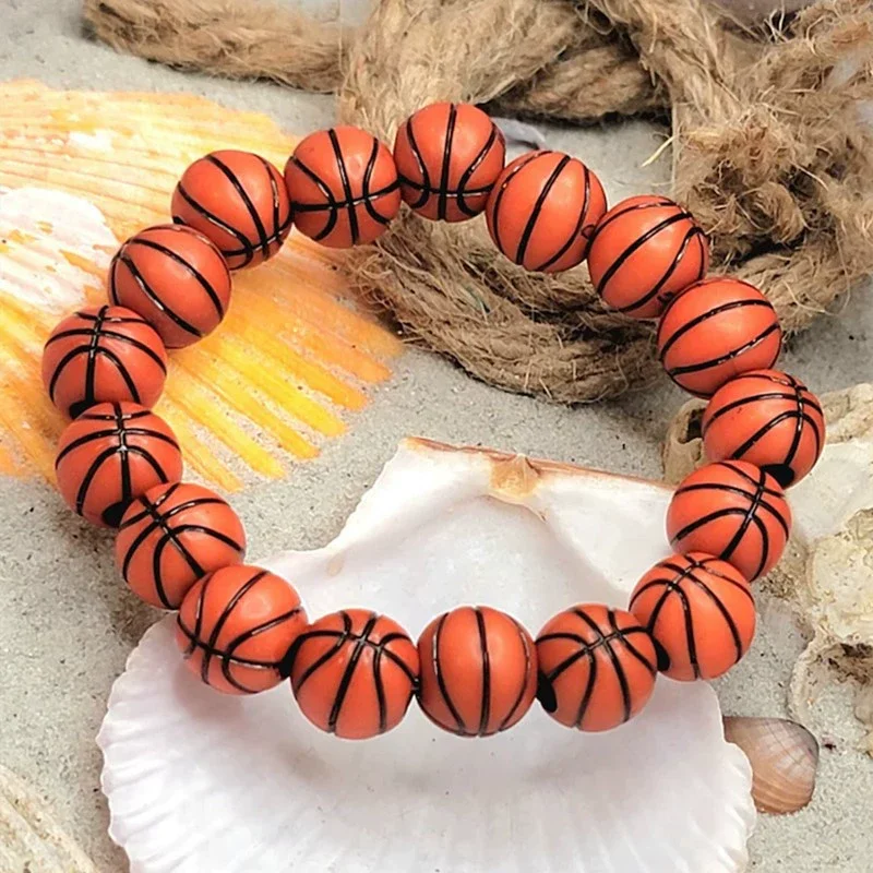 Bracelets En Perles Pour Hommes Et Femmes, Bracelets De Sport, Bracelets De Jeu, Bracelets De Baseball, De Softball, De Basketball, De Football, De
