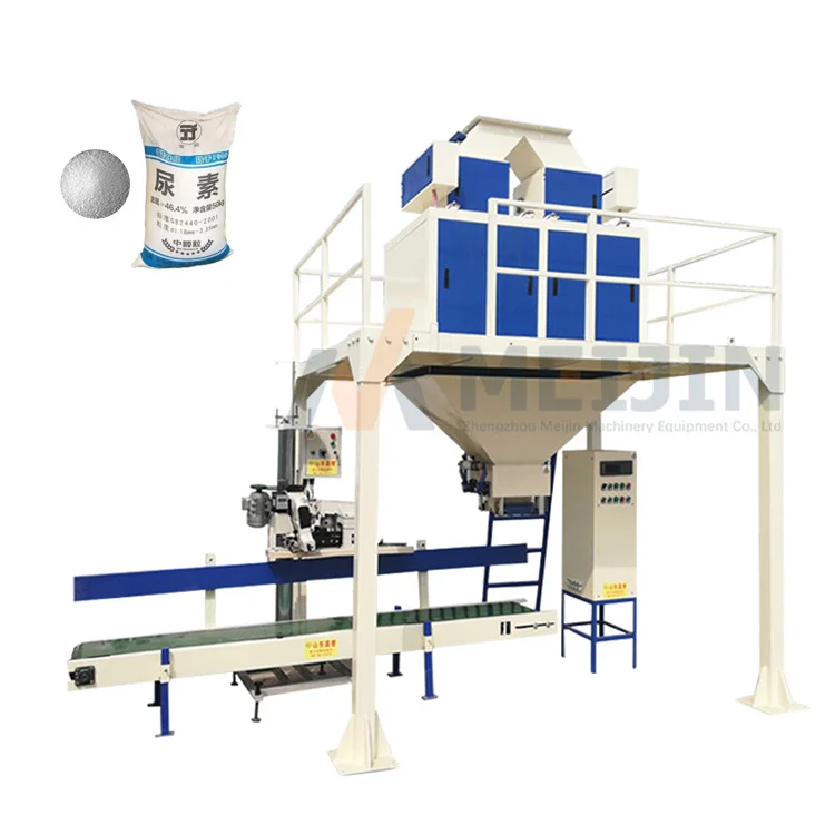 2024 Multi-Function Soybeans Corn  Fertilizer Packaging Machine Granule Double Bucket Packing Machine