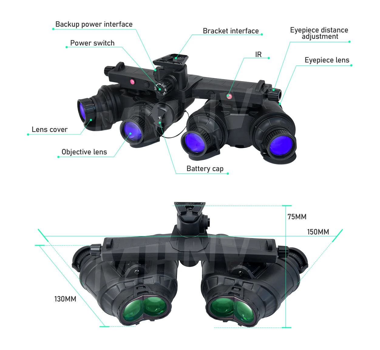 GPNVG-18タイプ　2カメラデジタルナイトビジョン　DNVG Amazon.com: ClearEdge GPNVG18 Night Vision Goggles with