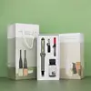 Stylo plume gris + accessoires plume apparente