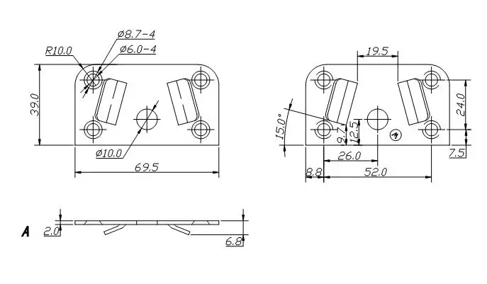 Furniture Hardware Support Bracket Sofa Bed Hinge