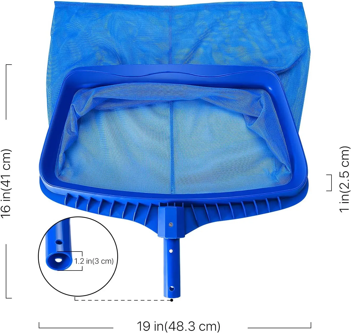 Hayward Deep Leaf Rake For Above Ground & In-Ground Pools - Wide Track Skimmer Net SP10852OM