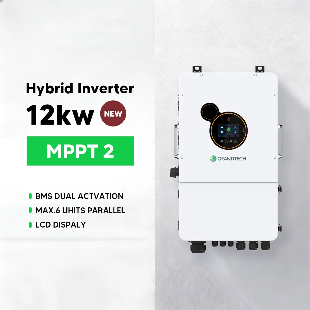 10 kW, 6 kW ja 5 kW: n kokonaishintaiset MPPT-auringonkäyttöiset invertterit, jakofaasiversio: 10 kW, 6 kW, 4,2 kW, 24 V ja 48 V, hybridiauringonkäyttöinen invertteri, 12 kW, verkkorajaton