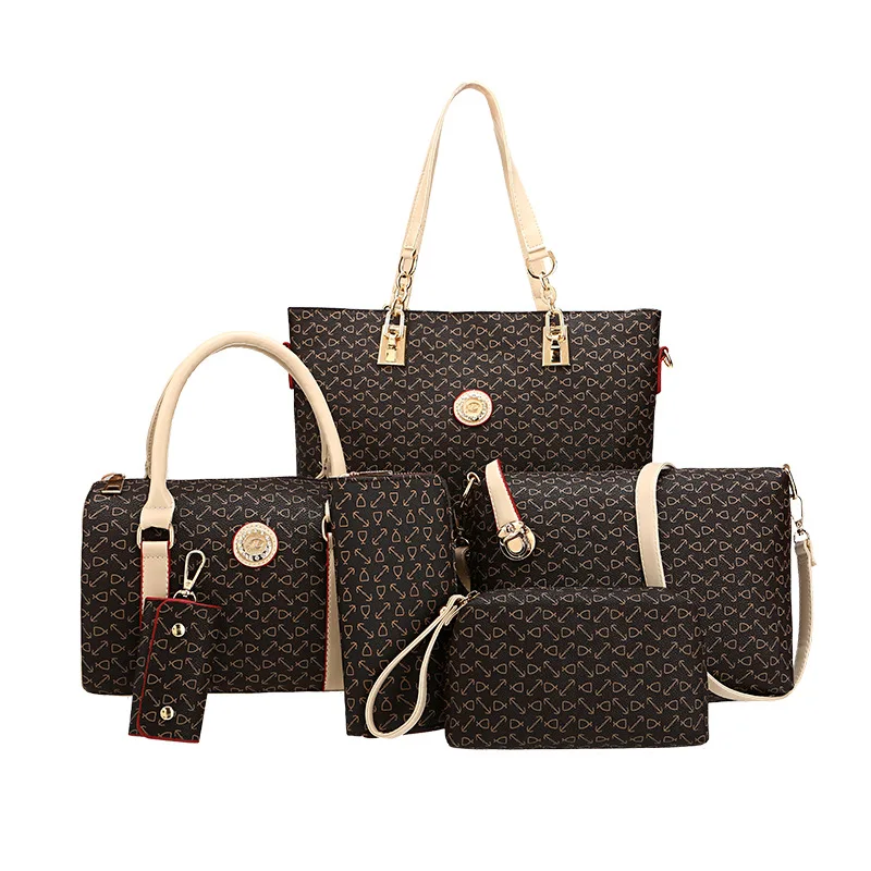 New Ladies Handbag Set Handbags Set For Women Lady Bags 6pcs Women