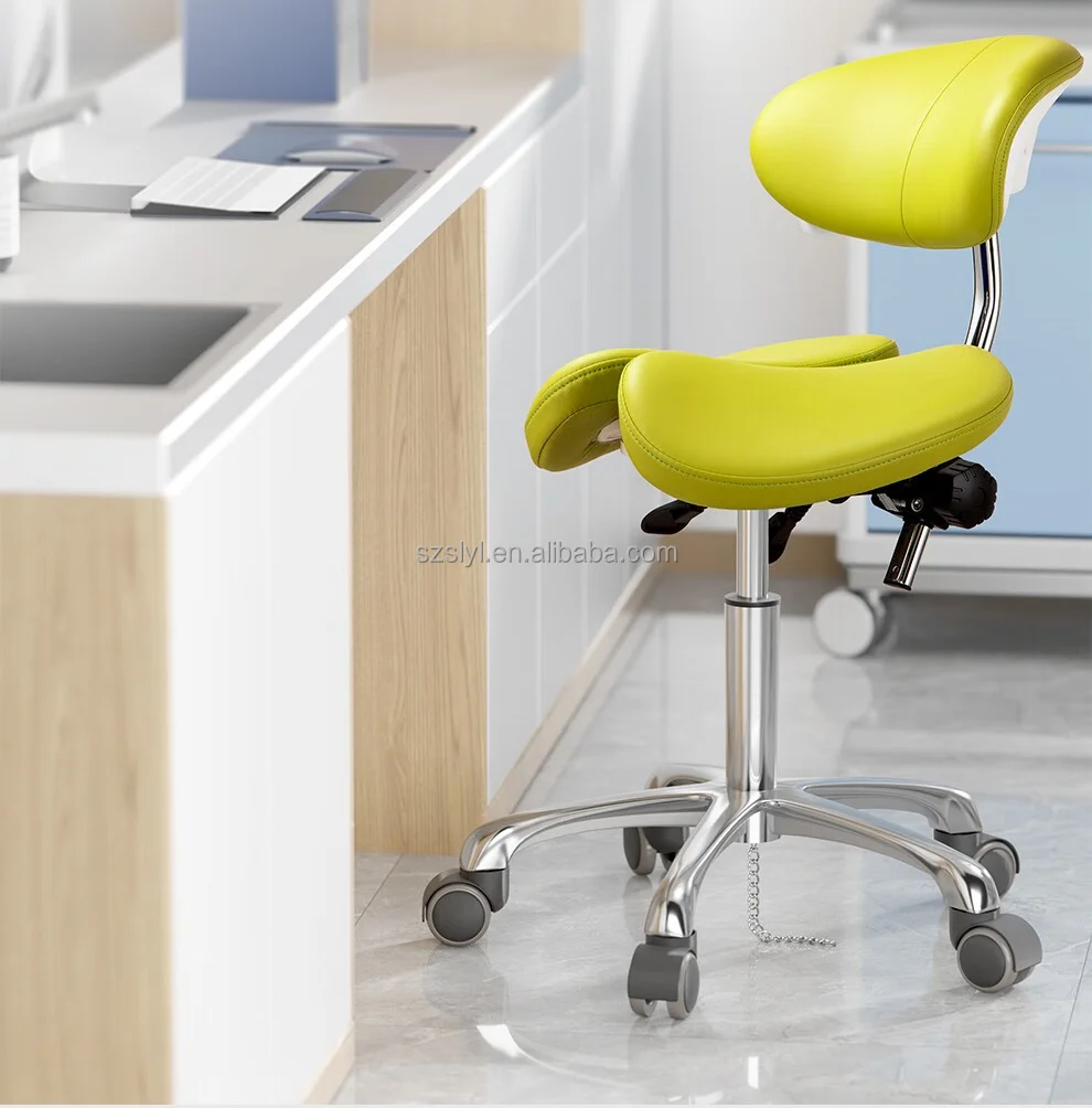 Adjustable Saddle Chair Dental Split Saddle Chair Doctor's Saddle Chair