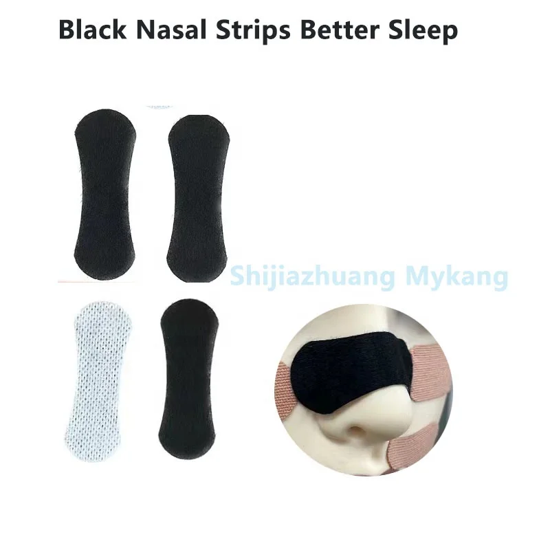 New Design Black Nasal Strips For Better Sleep Nose Tape Anti Snoring