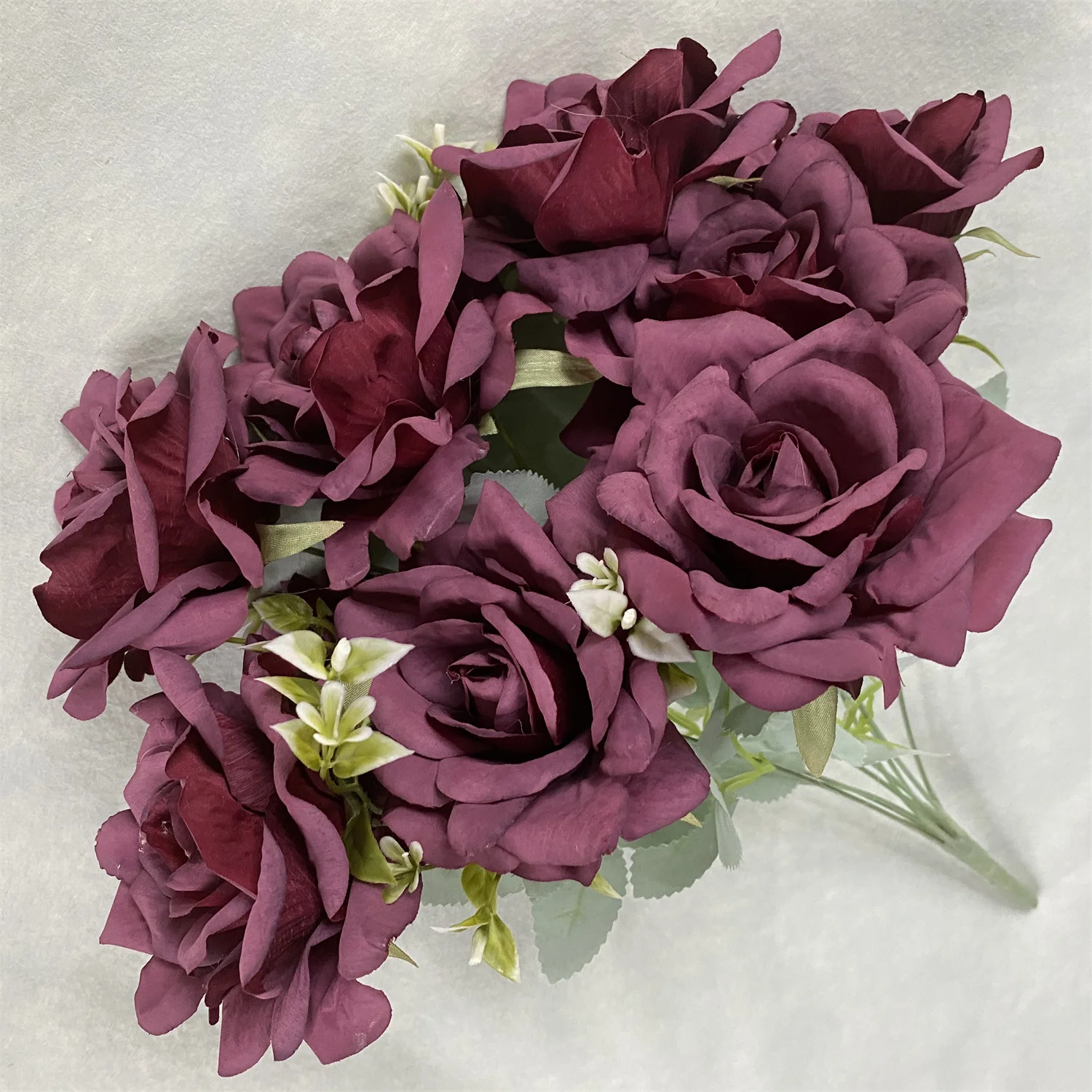 Bestselling 9head Coating Hibiscus Rose Artificial Flower Rose Buy