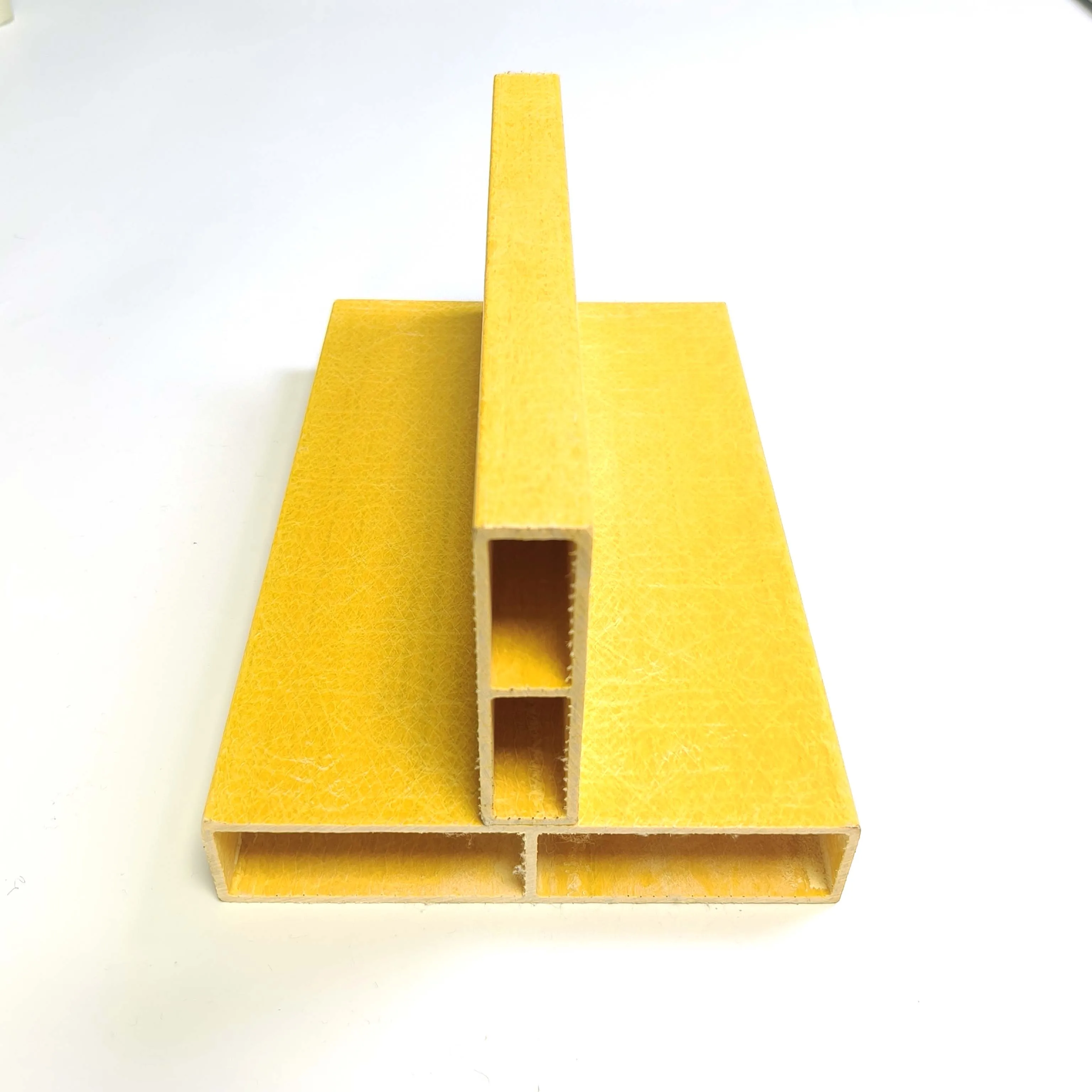 High Strength Rectangular  Fiberglass Pipe for Construction Workers Strong Support Fiberglass Rectangular Pipe