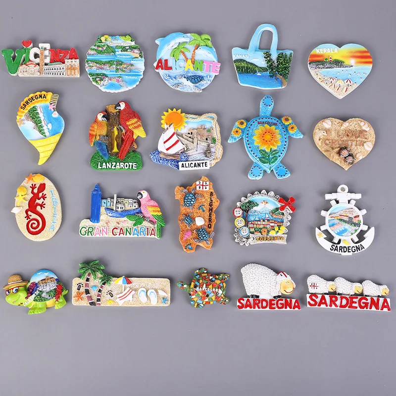 Magneti Frigorifero Londra - 5 Pezzi Dipinti A Mano, Soggetti Iconici - Foto 3