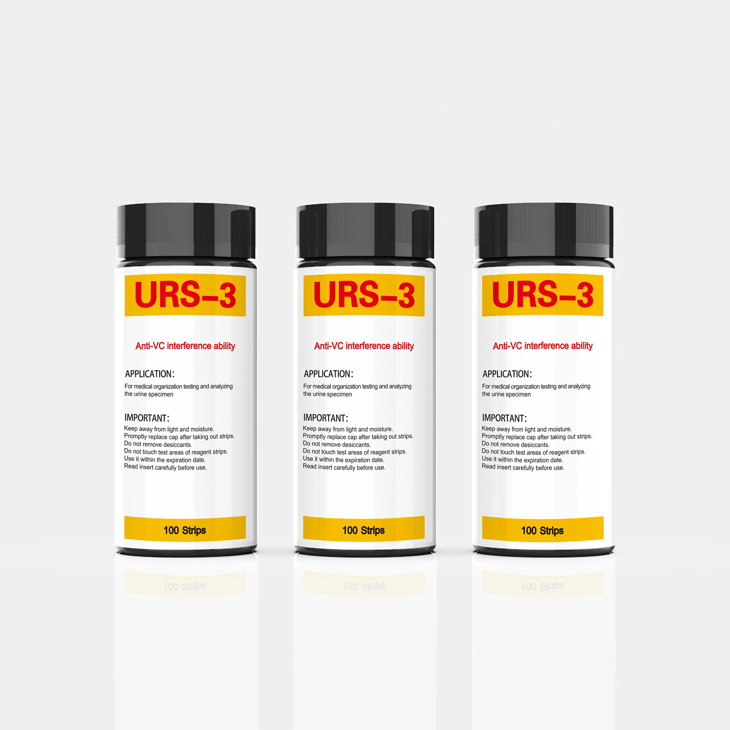 Medical One Step Urine Test Strips To Test Glucose Protein Ph Uric 3v