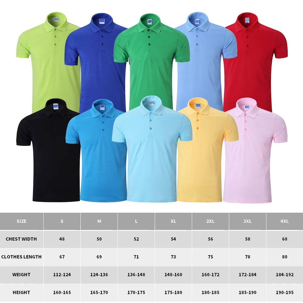 AI-MICH OEM Custom Logo Polo Shirt 240Gsm 100% Silk Cotton Intercolor Lapel Corporate Staff Uniforms Men'S Sport Golf Shirts