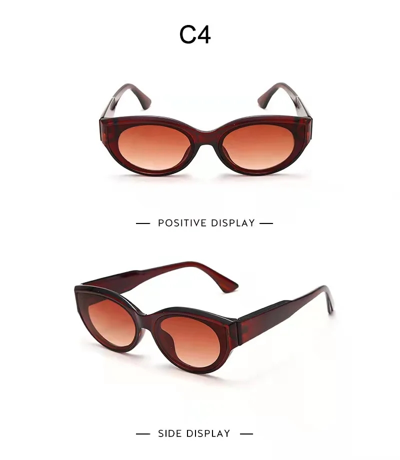 Cat Eye Sunglasses Fashion Sun Glasses Eyewear for Beach Vacation Summer  Cosplay Argent 