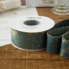4cm vintage blue star denim fabric
