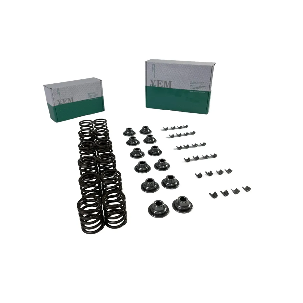 Excavator Accessories DM100 Valve Spring Kit Spring Seat & Retainer for Hino Diesel Engine Parts