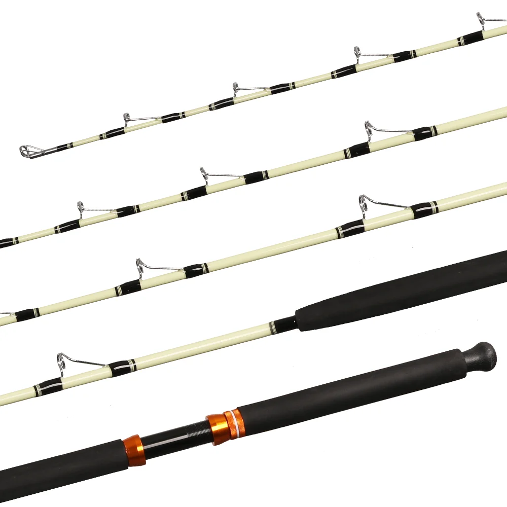 HONOREAL 40kg Drag One Section Heavy Boat Fiberglass Deep Sea Fishing Rod