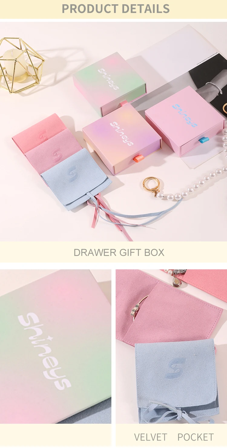 A1 Factory Customized Logo Luxury Design Gift Packaging Pendant Ring Necklace Paper Packing Box Jewelry Storage Jewelry Set supplier